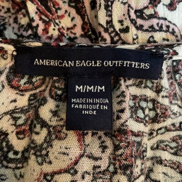 American Eagle Outfitters Peasant Blouse Bell Sleeves Size Medium - Picture 8 of 11